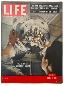 Life Magazine June 3 1957 Satellite Shell Of Mirrors Vintage Advertisements - Picture 1 of 2