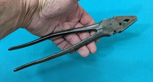 VTG Crescent # 1000-10 10" Button's Pliers Wire Cutting Fencing Tool Late 1940's - Picture 1 of 19
