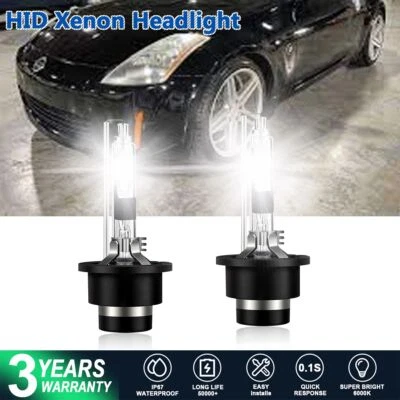 For Nissan 350Z 2003 2004 2005 D2R LED Headlight Bulb Conversion Kit 6000K White - Image 1 of 4