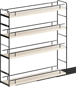 4-Tier Pull Out Cabinet Organizer for Narrow Cabinet, Vertical Spice Rack Pull O - Picture 1 of 6