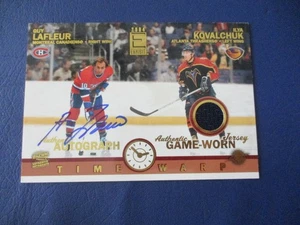 2003 - 04 Pacific Exponat Time Warp Auto Jersey / 565 #219 Lafleur Kovalchuk - Bild 1 von 4