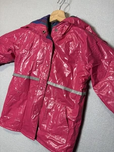 Vintage Misty Harbor Jacket Womens 5 Plaid Lined Hooded Rain Coat Reflective 90s - Picture 1 of 5