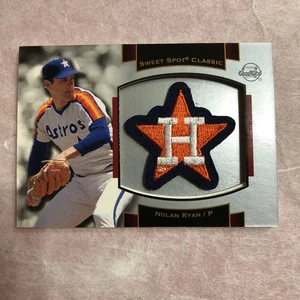Nolan Ryan Houston Astros 2003 Upper Deck Sweet Spot Classic Logo Patch Card - Picture 1 of 2