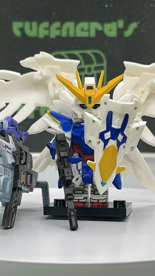 ULTRA DELUXE Custom PAD Printed LEGO WING GUNDAM ZERO XXXG-00W0 Brick MiniFig - Image 1 of 4