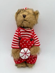 Bearington Bears Tierno Corazón Coleccionable Oso Rojo Blanco Bastón de Caramelo Navidad - Imagen 1 de 10