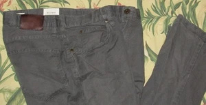 Pantalones chinos BILLY REID Ashland de lino mezcla de algodón gris 34 x 34 - Imagen 1 de 5