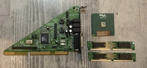 Lot Carte son ISA aztech Es1868f ess + processeur PIII socket 370 + Ram EDO - Zdjęcie 1 z 2