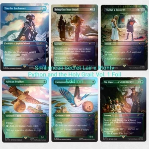 Magic The Gathering Secret Lair x Monty Python Vol 1 & Vol 2 Exclusive FOIL Set - Picture 1 of 6