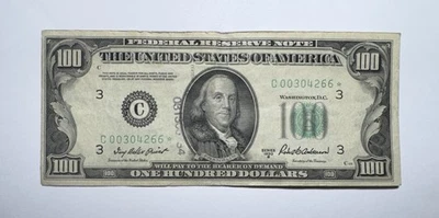 1950 B $100 Federal Reserve Star Note, Philadelphia, Pennsylvania - Image 1 of 2