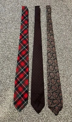 Corbatas Brooks Brothers vintage para hombre seda algodón años 60’s cuadros cachemira multicolor Foto 1 de 4