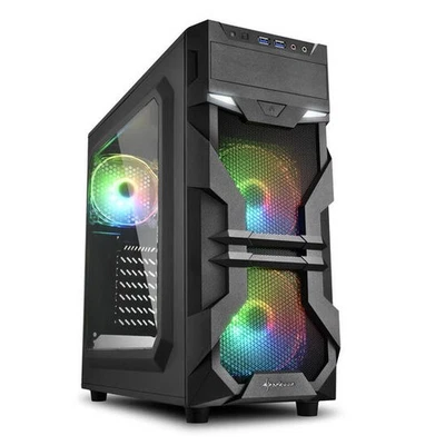 Sharkoon PC Gehäuse VG7-W RGB ATX schwarz - Bild 1 von 4