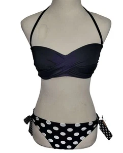 Mudd 2PC Bikini Cheeky Swimsuit Size SMALL Padded Coquette Girl Beachwear NWT - Picture 1 of 11