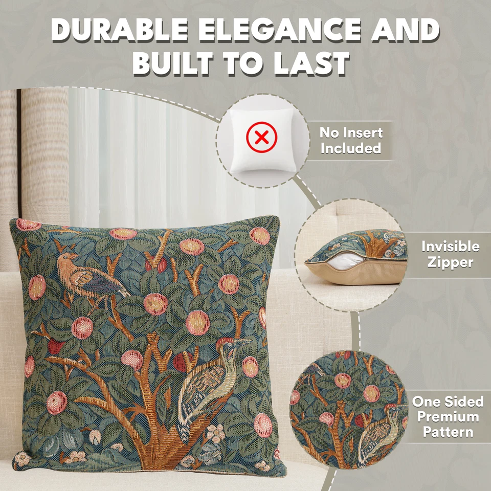 Le Pic Vert French Tapestry Cushion Pillow Covers For Home Decor 14x14 inch