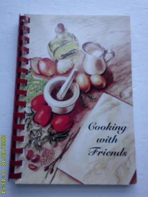 COOKBOOK cooking with friends Ellettsville Indiana First United Methodist Church - Image 1 of 4