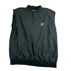 Zero Restriction Golf Outerwear Windbreaker 1/4 Snap Vest Green XL Country Club - Picture 1 of 11