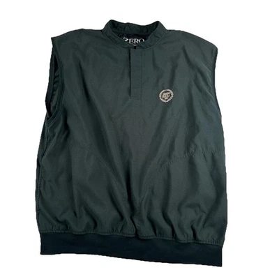 Zero Restriction Golf Outerwear Windbreaker 1/4 Snap Vest Green XL Country Club - Image 1 of 4