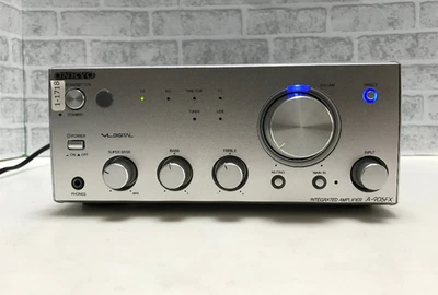 ONKYO A-905FX Pre-Main Integrated Stereo Amplifier Silver Audio Digital Used - Image 1 of 4