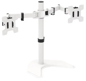 WALI Dual Monitor Stand, Free Standing Desk Mount for 2 Monitors up to 27 inch, - Picture 1 of 2