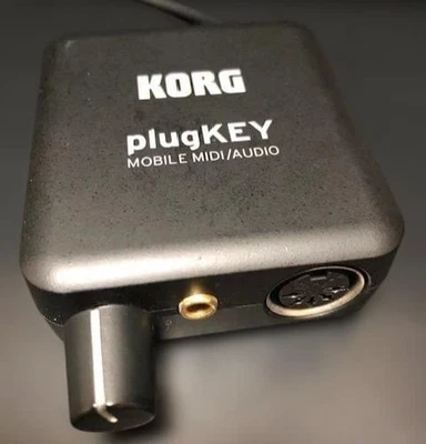 Korg plugKEY Mobile MIDI Audio Interface for iOS Keyboard Controller Working - Image 1 of 4