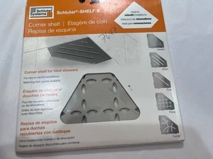 Schluter Systems Shelf-E Floral Grieve Triangular Corner Shelf SES2DFTSBG - Picture 1 of 5