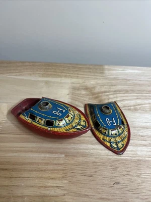 Antique candle powered toy Tin boat POP POP BOAT F8 - Image 1 of 4