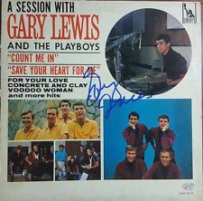 "Gary Lewis & The Playboys" Gary Lewis Hand Signed Album Cover PAAS COA