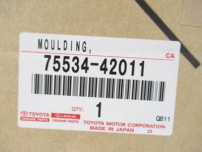Parabrisas delantero izquierdo genuino OEM Toyota 75534-42011 revelación moldura 2001-05 RAV4 Foto 1 de 3