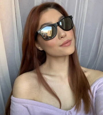 Nuevas gafas de sol Fashionista espejadas negras plateadas para hombre y mujer G4 Foto 1 de 4