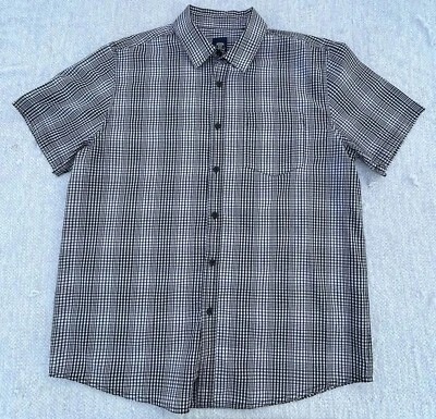 Camiseta Route 66 Para Hombre Grande Con Botones Negra Blanca Informal Foto 1 de 4