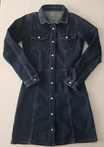 GAP Vestito Denim Bambini Ragazza XL Giacca Blu Sopra Ginocchio Bottoni a Scatto - Foto 1 di 5