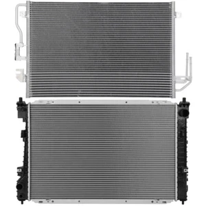 Aluminum Radiator & AC Condenser Cooling Kit For 2008-2012 Ford Escape 2.3L l4 - Picture 1 of 17