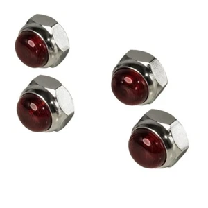 360 TWIN ROCKER SHAFT NUTS RED HARLEY DAVIDSON 7872R - Picture 1 of 2