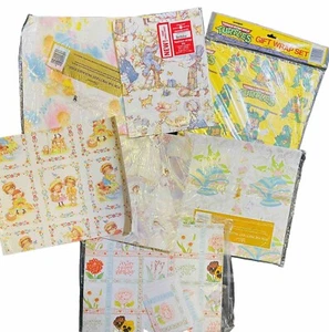 LOT Vintage Gift Wrap Wrapping Paper Occasions Birthday - Picture 1 of 8