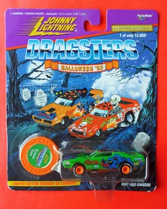 Johnny Lightning Dragsters HALLOWEEN 1997 Scream Team Green 1/64 Die Cast MOC - Picture 1 of 6