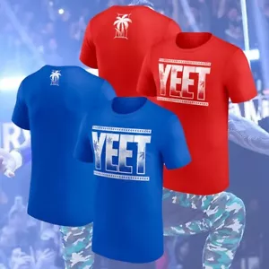 NEU!! T-Shirt Jey Wrestling Uso Yeet rot/königsblau S-5XL Geschenk Fan Made - Bild 1 von 6