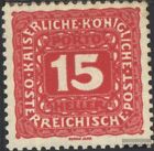 Austria P49B niestemplowane 1916 marki pocztowe
