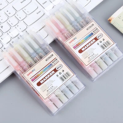 Textmarker 6er-Pack Marker Highlighter Stift - Bild 1 von 4
