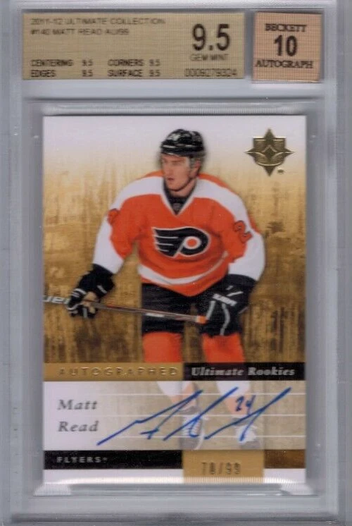 2011-12 Ultimate Collection Matt Read Rookie Auto #'ed RC 70/99 BGS 9.5 - Image 1 of 1