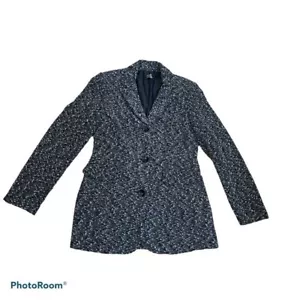 MUSE black & white marled blazer size 10 - Picture 1 of 8