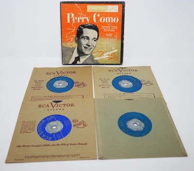 Vintage 45 RPM RCA Victor Perry como Supper Club Favorites Chesterfield Set of 4 - Image 1 of 4