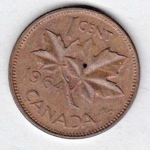 Centavo de Canadá 1964 ~ Tú lo calificas ~ Canadá ya no acuña monedas de un centavo. ambas 5 - Imagen 1 de 4