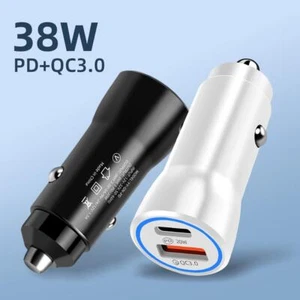38W Fast Charge USB PD Type-C Car Charger Adapter For iPhone Max 12 Pro 13 X7L3 - Picture 1 of 9