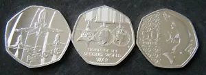 2025 50p Coin BU - Red Arrows Second World War Atlantic Salmon - Choose coin - Picture 1 of 10