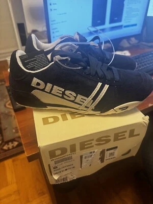Tenis DIESEL Harold Solar Hombre Azul Oscuro Cuero Gamuza Genuino - EE. UU. 8 Foto 1 de 4