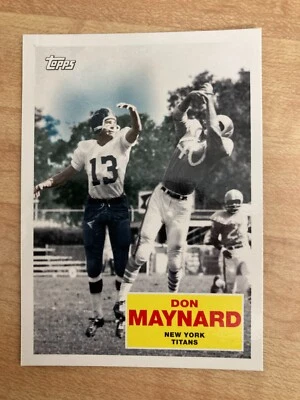 2009 Topps Flashback Insert #FB7 Don Maynard New York Titans NrMt - Image 1 of 2