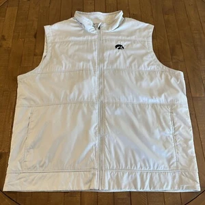 Giubbotto giacca a vento trapuntato ibrido Cutter & Buck Iowa Hawkeyes nuovo con etichette taglia uomo 3XB - Foto 1 di 5