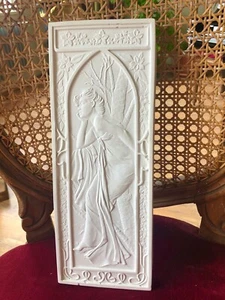 Stucco Centre- zartes wunderschönes Jugendstil - Relief 101-385 aus Stuckgips - Bild 1 von 6