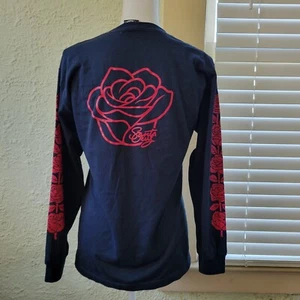 Sudadera Santa Cruz Unisex Hombre Talla S Pequeña Azul Pullover Rosas Rojas - Imagen 1 de 6