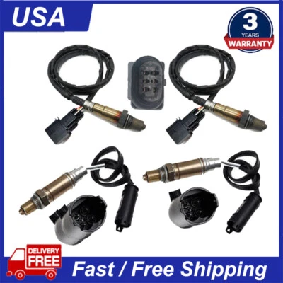 Sensor de oxigênio 4 peças para BMW 545I 645CI 745I 745LI Alpina B7 4.4L V8 up+downstream - Imagem 1 de 4