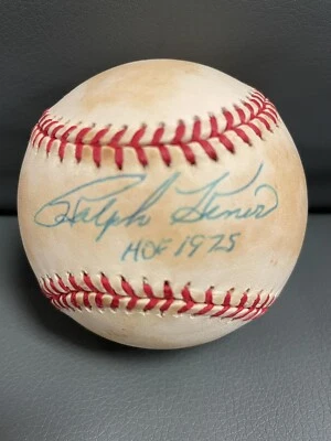 RALPH KINER SIGNED BASEBALL “HOF ‘75” / AUTOGRAPH JSA COA - Image 1 of 3